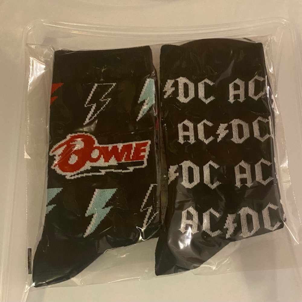 Fun Novelty Socks Featuring Rock Bands (Set of 2)